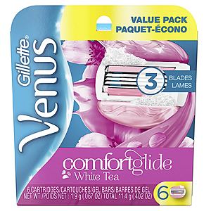 6-Ct Gillette Venus Women's Comfortglide Razor Refills  $14.45 w/ S&S + Free S/H