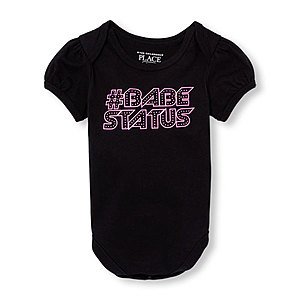 The Children's Place Graphic Tees for Girls, Toddlers & Baby  $1 each + Free Shipping