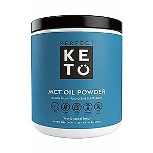 Perfect Keto Sale: 10.6oz MCT Oil Powder (Unflavored) $7.80 & More w/ S&S + Free S/H