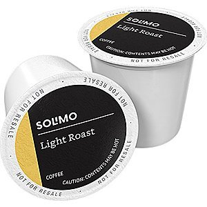 100-Count Solimo K-Cup Coffee Pods (Morning Lite, Light Roast) $19