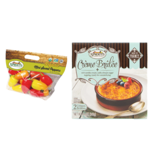 Sprouts Stores: 12oz Organic Mini Sweet Peppers & 8.4oz Frozen Creme Brulee Free via Sprouts App (Valid In-Store only)