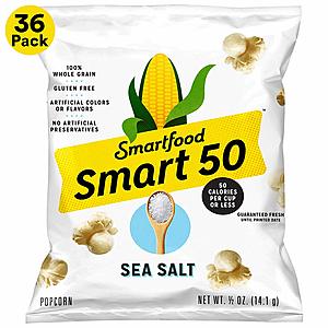 36-Count 0.5-Oz Smart50 Popcorn (Sea Salt) $10.10 w/ S&S + Free S/H