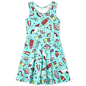 The Children's Place Up to 80% Off: Girls' Print Racerback Dress From $3.39, Girls' Holographic Glitter Unicorn Bag $7.98 & More + Free S/H