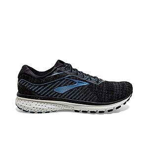 Brooks Ghost 12 Men's "Black/Blue" Running Shoes $59.98 (limited sizes) FS