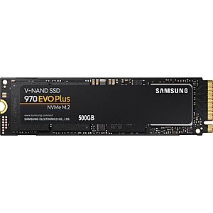 500GB Samsung 970 EVO Plus PCIe NVMe M.2 Solid State Drive $20