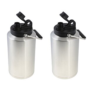 (2 Pack) Ozark Trail 1 Gallon Double-wall Vacuum-sealed Stainless Steel Water Jug new lid Walmart.com - $29.97