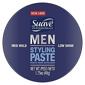 12 Pack of Suave Men Styling Paste Medium Hold 1.75oz $32.65 or less with S&S @ Amazon