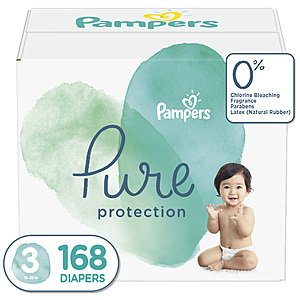 Pampers Pure Protection Diapers Two sets [1 Month Supply] + $25 Walmart Gift Card $108.62 [Size 1] and above + Free S&H at Walmart