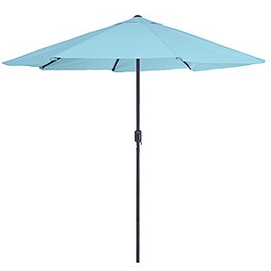 Pure Garden 9-ft. Aluminum Patio Umbrella with Auto Crank (Blue) $21.99