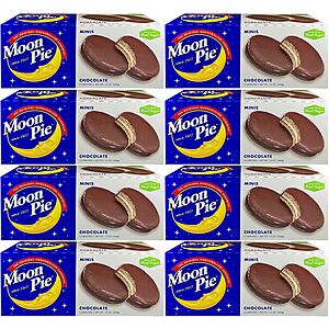 8-Pack 12-Count MoonPie Mini Chocolate Marshmallow Sandwich  $18.05  ($0.19 Each) + Free Shipping w/ Prime or on $25+