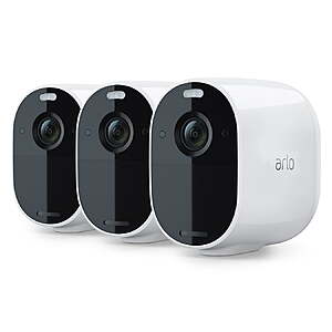 3-Count Arlo Essential Spotlight Wifi Security Camera w/ 1080p Video (White) $129 ($43 Each) + Free Shipping