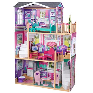 Select Amazon Accounts: 18" KidKraft Dollhouse Doll Manor w/ 12 Pieces of Furniture $104.64 + Free Shipping