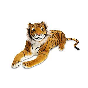5-Foot Melissa & Doug Giant Plush Tiger Stuffed Animal $39 + Free Shipping