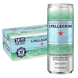 24-Pack 11.15-Oz S.Pellegrino Sparkling Natural Mineral Water (Various Flavors) from $13 w/ Subscribe & Save
