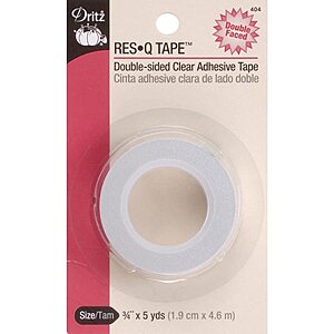 3/4" x 5-Yards Dritz Adhesive Res Q Tape (Clear) $1 + Free Shipping w/ Prime or on $35+