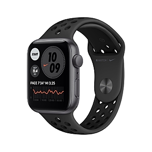 Apple Watch Nike SE (1st Gen) GPS, 44mm Space Gray Aluminum Case with Anthracite/Black Nike Sport Band - Regular - Walmart.com - $159