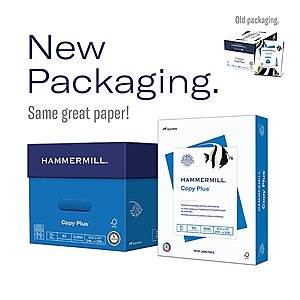 Staples 10-Reams 500-Sheet Hammermill Copy Plus Paper (8.5" x 11") for $39.99 after coupon (1/10/23 Only)