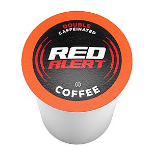 40-Ct Red Alert Coffee Double Caffeinated Coffee Pods K-Cups $13.96 w/ Prime