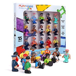 15-Piece Playmags Magnetic Figures Community Set for Magnetic Tiles $16.99 w/ Prime shipping