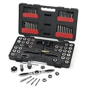 75-Piece GearWrench Tap & Die SAE/Metric Combination Tool Set $85 + Free S/H
