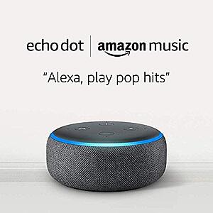 Echo Dot 3rd Generation $14.99 + Amazon Music Unlimited for Prime Members 6 Months Free Trial (1st timers)