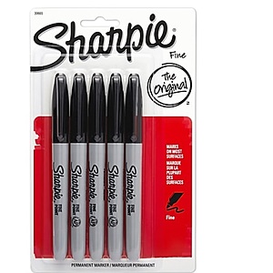 Select Sharpies BOGO: 2 X 5 ct Fine Pt $5.68, 2 x 5 ct Ultra Fine Pt $5.65 Free Shipping, and More @Staples.com