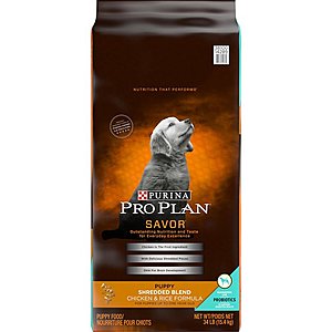 Purina Pro Plan Dry Puppy Food (Chicken with shreds - 34lbs) $26.90 with s/s