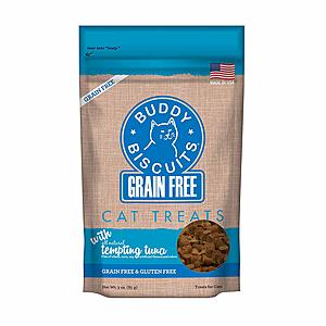 3oz Buddy Biscuits Grain Free Cat Treats (Tempting Tuna) $1.70