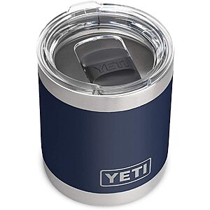 YETI Rambler 10 oz Lowball, Vacuum Insulated, Stainless Steel with MagSlider Lid - Free Ship w/ Prime $15