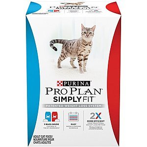 Purina Pro Plan Simply Fit Weight Loss Dry Cat Food 65LB for $42.32