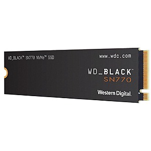 2TB Western Digital WD_BLACK SN770 NVMe Gen4 SSD @newegg $110