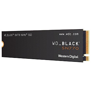 1TB WD_BLACK SN770 NVMe Gen 4 SSD $46