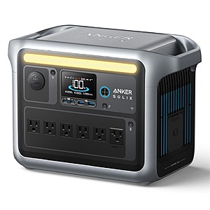 Anker Solix C1000 Portable Power Station 1056Wh, 1800W = $649.00 at Amazon and Anker.com