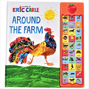 $8.88: World of Eric Carle, Around the Farm 30-Button Animal Sound Book