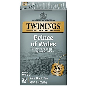 $6.82 /w S&S: 6-Pack 20-Count Twinings Black Tea (Prince of Wales)