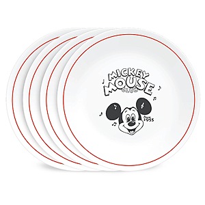 4-Pack Corelle Disney Commemorative Series Mickey Mouse Club Appetizer Plate $8.45 + $6.99 Shipping