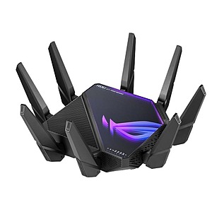 ASUS ROG Rapture WiFi 6E Gaming Router (GT-AXE16000) - Quad-Band, 6 GHz Ready $430