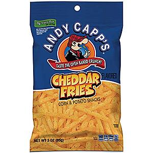 Andy Capp's Cheddar Flavored Fries, 3 oz, 12 Pack - $7.64 or lower with S&S