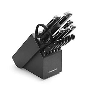 Farberware 15-Piece Forged Full-Tang Knife Block Set with Block, Graphite $27.44