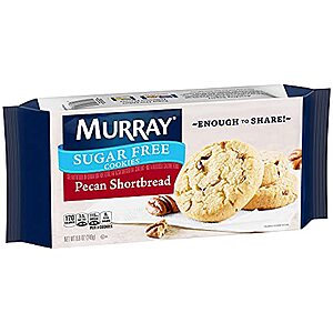 Murray Sugar Free Cookies, Pecan Shortbread, 8.8 Ounce Tray, Pack of 12 $12.45 at Amazon