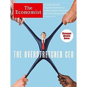 The Economist Magazine (1-Yr, 51 issues): Print & Digital $80/yr, Digital Only $60/yr