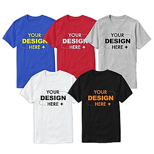 Custom Personalized Unisex Cotton T-Shirts for $9.5 shipped, or Two for $16!