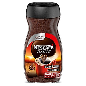 10.5-Oz Nescafe Clasico Instant Coffee Jar (Dark Roast) $6.75 w/ Subscribe & Save
