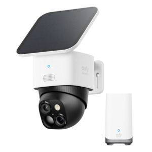 Eufy SoloCam S340 Wireless Outdoor Security Camera with Dual Lens and Solar Panel - $166.00
