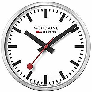 Mondaine SBB Smart stop2go Wall Clock for $190.51 @ Amazon UK