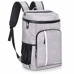 SEEHONOR Soft Insulated Cooler Backpack Leakproof (4 colors) 30 Cans $18.49 AC