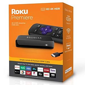 Roku Premier (with free HDMI cable) = $29.99 @ various stores
