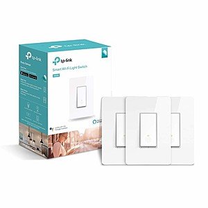 TP-LINK HS200P3 Kasa Smart WiFi Switch (3-Pack) $79.99-$20.00 coupon = $59.99