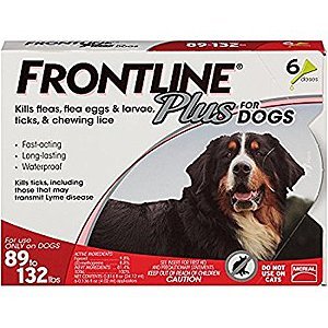 Frontline Plus for Dogs Extra Large Dog (89 to 132 pounds) Flea and Tick Treatment, 6 Doses Amazon 42.96 $42.96
