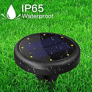 4pcs Solar Lights for Outdoor Ground Lights for Pathway Garden Steps - Auto on When Darkness and Off When Daytime 2 Light Settings Waterproof Work for 20 hours $12.00 AC